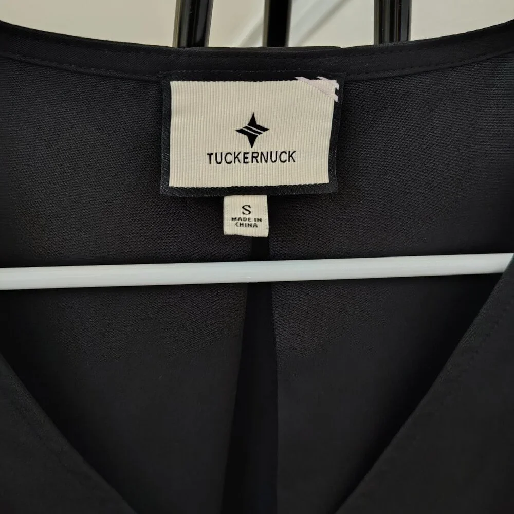Tuckernuck Black Tetley Top Blouse